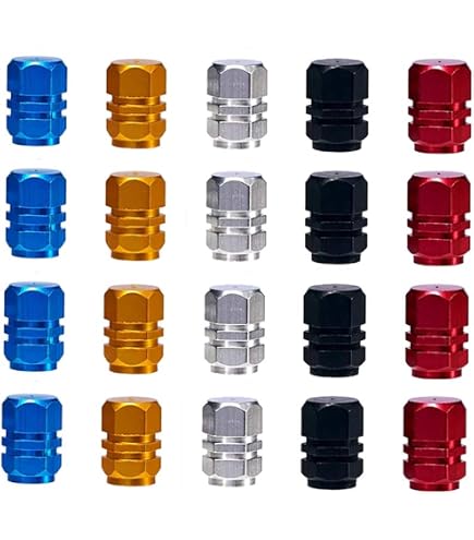 Lot De 2 Capuchons De Valve Anti-poussière Argentés Pour Vélo De Route - Marque Uxcell