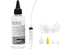 JoyPrinting Printhead Cleaner Kit for Inkjet Printers Printer Nozzle Cleaning Kit Compatible for All Print Head of Printers Epson/HP/Canon/Brother/Lexmark/Kodak/Samsung 100ml 10ml Premium Syringe 1PK
