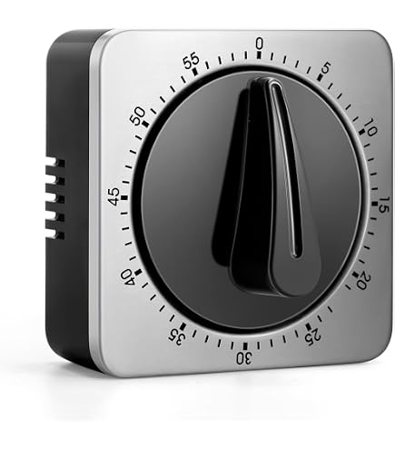 Contaminuti Timer Meccanico con Fissaggio Magnetico 60 Minuti con