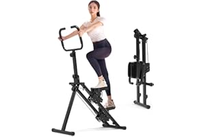 Leikefitness Stair Stepper for Home Gym,Vertical Climber Machine for Full-Body Workout,Foldable Cardio Stepper with Adjustable Handle and Treads for Women & Men