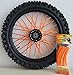 Produktbild Spoke Tubes, NEON-ORANGE, bis 19 Zoll, Speichen Cover, Speichen Überzug