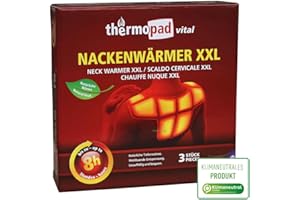 THERMOPAD scaldo cervicale XXL - 3 pezzi - 8 ore di piacevole calore - autoriscaldante