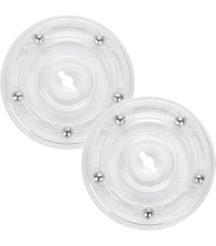 Plateforme Rotative à 360 °, Plaque Tournante Universelle, 2 Plaques Rotatives Avec Roulements à Billes En Acier De 20 Cm, Plateau Tournant Multi-usages Pour Ordinateur Portable, Moniteur, TV