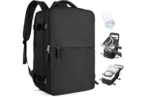 SZLX Mochila al Vacio con Bomba Mochilas Viaje Cabina Avion 40x30x20 Ryanair Vueling Wizzair Equipaje de Mano 40x20x25 Bolsas de Viaje Mujer Maletas 45x36x20 Easyjet Mochila Portátil con USB Hombre