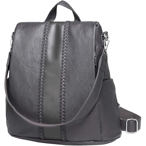 Sac À Dos Femme Antivol Cuir Vegan - 3 Façons De Port - Voyage & Travail