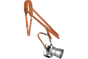 4J LEDR Arnés de cámara para una cámara,Correa de cuero para cámara,Correa de hombro para un solo arnés de cuero,Correa de cámara para fotógrafos,Correa de cuero para DSLR/SLR