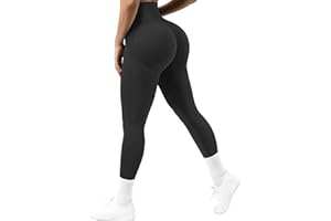 OUDOTA Leggins Donna Sportivi Pantaloni Palestra Vita Alta Leggings Push Up Anticellulite per Fitness Allenamento Jogging Pantaloni Yoga Pants Sexy Booty Scrunch Opaco Elastici Pantacollant Collant