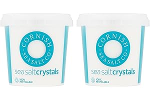 CORNISH SEA SALT CO Cornish Sea Salt Original Crystals 225g – 2 Pack (Total 450g) | Hand-Harvested Flaky Sea Salt for Cooking, Baking & Finishing Dishes