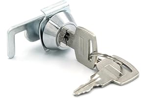 Amoyeric Mini Serrure À Came Avec Clip Rapide Pour Caisse Enregistreuse POS Tiroir GYM Casier Armoire En Métal Serrure De Boîte À Air,Même Clé