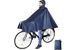 NebulaGlam Wasserdicht Radfahren Rege, Poncho Portable Leichte Regenjacke, Mit Kapuze Fahrrad Fahrrad Compact Regen Cape Wiederverwendbare Unisex