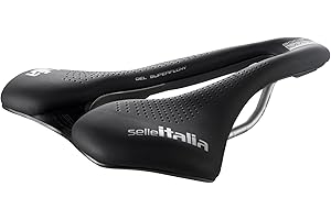 Selle Italia Unisex-Dorosły Max Slr Boost Gel Ti Sf Selle Italia Siodełko, Czarny, L