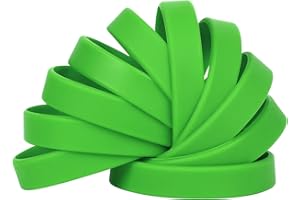 LVNRIDS 100 pcs Silicone Wristbands 7 inch Rubber Bracelets for Children and Teens, Sports Rubber Elastic Wristband Bracelet Bulk Gifts for Teacher Supplies Graduation Party Favors