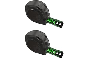 Juzinqu Metre ruban 5m,Mètre à ruban en acier fluorescent,Nouveaux Mètre ruban fluorescents autobloquants,Outils ruban à mesurer durables pour le bricolage ou le projet construction (1/2 pièces)