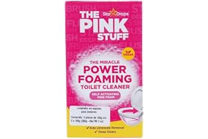 The Pink Stuff Miracle Power skumtoalett renare – djuprengörande, självaktiverande rosa skum för envisa fläckar, lukter, kalkavlagringar och mycket mer! – 3 behandlingar
