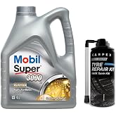 Mobil Super 3000 X1 5W40 Motor Yağı 4 L + 00120 Carpex Lastik Tamir Kiti
