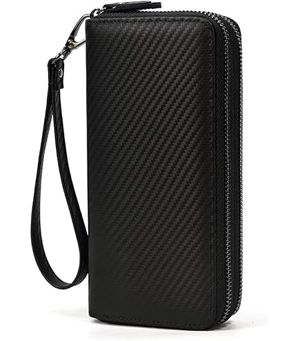 Portefeuille De Voyage En Cuir Pour Homme - Sac à Main Compact 21x13x4 Cm - Passeport, Téléphone, Cartes - Cadeau Père/mari