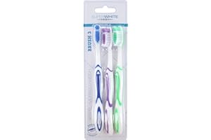 SUPERWHITE PROWHITE - brosse a dent souple - lot de 3