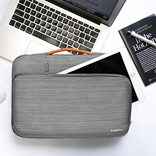 Tomtoc Microsoft Surface Pro 4/3/2/1 Schutzhülle Schutztasche tragbare Tasche für die meisten 11.6 Zoll Laptops Ultrabooks Netbooks Tablets, spritzwassergeschützt, Grau - 6