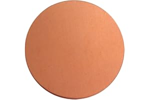 XMRISE Pure Copper Disc Sheet Round Circle gasket Plate Circular H62 Copper CNC Metalworking Raw Materials thickness Cut 1.5mm,diameter100mm 1pc