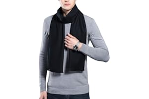 Leisofter Men's Cashmere Sciarpa Classic Houndstooth Plaid Tempo libero Business Neckerchief