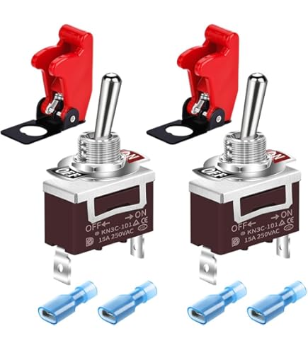 5Pin 12V Waterproof Metal 19mm Car LED Push Button