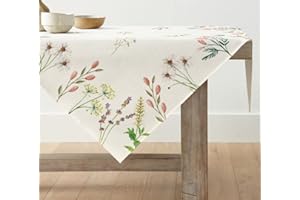 ‎ARTOID MODE Artoid Mode Blumen Pflanzen Löwenzahn Waschbare Sommer Tischwäsche, Saisonaler Küche Tisch Dekoration Drinnen Urlaub Party Dekor 85x85 cm