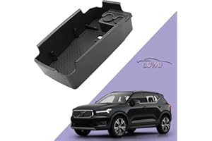 ZCLINKO Compatibile con Volvo XC40 C40 2018-2022 2023 2024 Compatibile con console centrale per auto, braccioli, scatola portaoggetti, organizer per accessori Volvo XC40