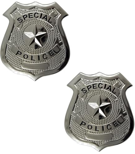 Widmann Badge De Policier - Accessoire Déguisement Taille Unique Pour Costume