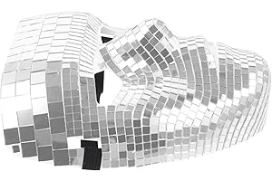 Artibetter Disco-maske Halloween-kostümmaske Spiegel-maskerade-maske Disco-spiegelmaske Discokugel-glitzermaske Face-cover-festival Dekorative Maske Kostüm-party-maske Männlich Pvc Helm