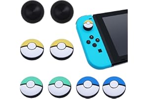 COMIOKE Tapones Para Joystick Compatibles Con Nintendo Switch, Tapas Para Joystick, 4 Pares Accesorios Thumb Grips,Tapa De Joystick,Joystick De Silicona,Tapones Para Joystick,Grip Joystick,Accesorios Joystick