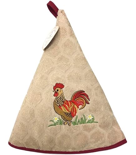 Essuie Main Rond En éponge Tissage Jacquard Olive Cigale Gris