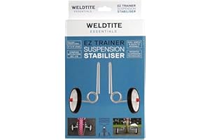 WELDTITE Essentials Adie Ez Trainer Suspension Stabilisers for Children's Bikes, Compatible with 12", 14" & 16" Wheels - White (1 Pair)