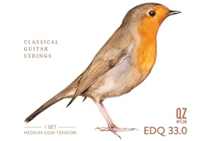 KNOBLOCH STRINGS - Cuerdas de Guitarra Española ERITHACUS QZ | Tension 33.0 (baja - media) | Sonido Equilibrado y Natural | Durabilidad | Hechas en España | Plateado, Nylon/Plata Medium-Low