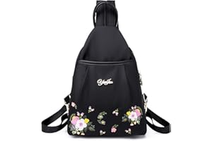 Jywmsc Donne Elegante Nylon Leggero Zaino Borsa a tracolla All'aperto Borsa per il Petto