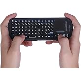 iPazzPort 2.4G mini kablosuz klavye, dokunmatik fare kombinasyonu, hafif, taşınabilir klavye kumandası, Android TV kutusu/PC/