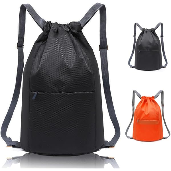 Portable Nylon Oxford Drawstring Storage Bag Travel Organizer Sports Toys Beach