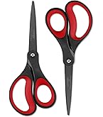 Huhuhero 3-Pack Titanium Scissors - 8.7" Heavy Duty All-Purpose Shears With Comfort Grip - View #12
