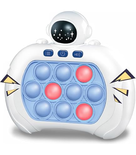 Pop Elettronico Gioco Nero, Macchina da Gioco Fidget per Sensoriale, Giocattoli Sensoriali Fidget per Autismo, Rompicapo Veloce Giocattolo Manuale per Alleviare lo Stress Bambini e Adulti