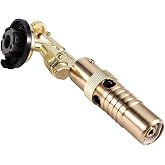 Mauedest Gas Burner Welding Torch Flamethrower Portable Adjustable Gas Torch Flame Torch Outdoor BBQ Welding Flamethrower