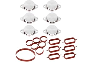 SUDOPO DIYWORK Bouchon de rechange pour clapets d'échappement de voiture diesel avec joint de collecteur d'admission pour BMW M57 E39 E60 E46 E38 E53 E83 E65 E61 E70 E71 E92 X3 X5 X6 (33 mm)