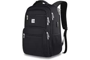 FANDARE Plecak na laptopa o przekątnej 15,6 cala, wodoszczelny, z USB, plecak biznesowy, funkcjonalny, plecak na laptopa, na czas wolny, biznes/szkolny, poliester