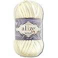 100 g Alize Velluto Wool in 30 Selections (62 | Light Cream)