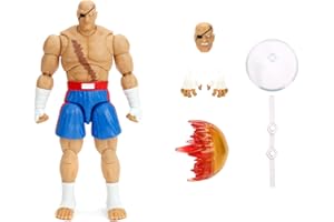 JADA SAGAT STREET FIGHTER 6" DELUXE COLLECTOR FIGURE