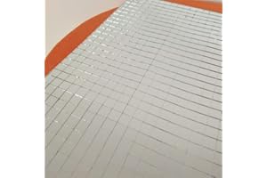 MEYA Carreau de mosaïque de verre, mini carreaux de mosaïque de verre véritable autocollant, argent (10 x 10 mm)