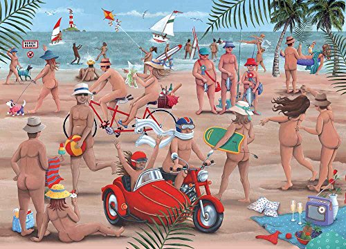 Preisvergleich Produktbild The Nudist Beach von Peter Adderley - Puzzle 1000 Teile