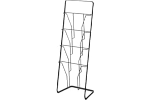 Yamazaki TOWER MAGAZINE RACK 4POCKET BK