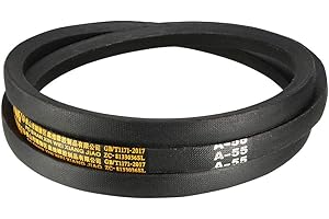 sourcing map Correa Trapezoidal de Accionamiento V, Circunferencia Lw de 1397mm, A-55 Modelo, Correa de Transmisión de Goma de Potencia Industrial