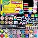 Produktbild HSETIY Kinder Spielzeug Schleim DIY Slime Kit, 12 Pack Crystal Clay Schlamm mit Bunte Schaum Bälle, Obst Gesicht Dekoration, Flaschen Glitzer Shaker Gläser, ungiftige Plasticine