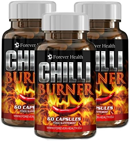 CHILLI BURNER - Lose Up 5 Kilos In 12 Weeks ! AMAZING Fat Burner - Specially Formulated To Increase THERMOGENESIS Which Causes Your Body to Increase METABOLISM and Burn BODY FAT ! Contains GREEN TEA and CAPSICUM (CHILLI PEPPERS) and Burns Through FAT Like WILDFIRE ! FREE UK DELIVERY + FREE Diet Plan - CHILLI BURNER Slimming Pill Users Lose Weight and Slim Fast ! 180 x Strong Diet Tablets