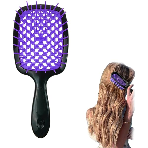 Detangler Haarbürste – Sanftes Entwirren Für Lockiges & Glattes Haar, Ohne Ziepen, Ergonomisch, Klein & Handlich